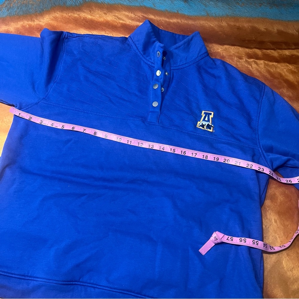 Champion UAF Nanooks Collegiate Blue Quarter snap pullover sweatshirt XL - Picture 5 of 7